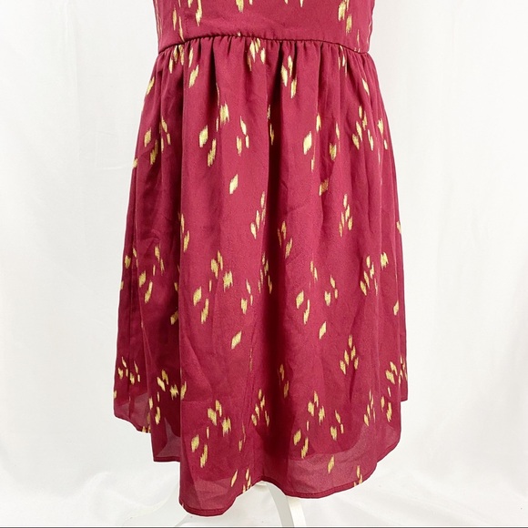 EVERLY Fit Flare Sleeveless Dress Sz L ZIP Up Back - Picture 5 of 10